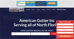 Desktop Screenshot of americangutterinc.com